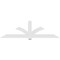 Ekena Millwork Redmond Architectural Grade PVC Gable Bracket, 108"W x 31 1/2"H x 4"D x 6"F, 7/12 Pitch GBP108X32X0406RED00 - alternate 4